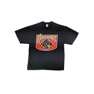 Vintage Golden Nugget Las Vegas T Shirt Men XL Hotel Casino Black Red Jerzees